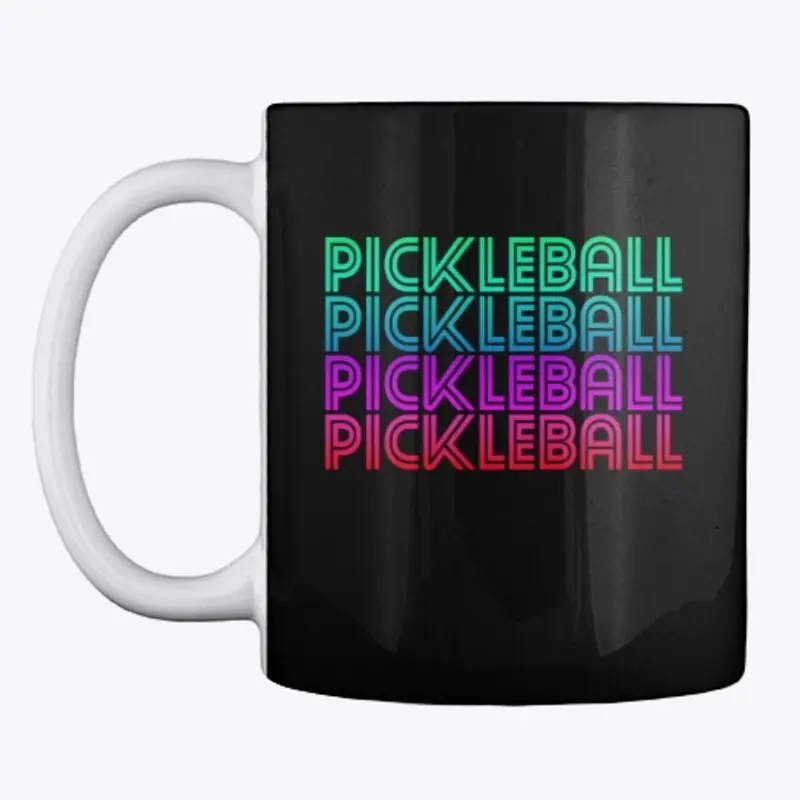 Pickleball Retro Tops Dark Colors