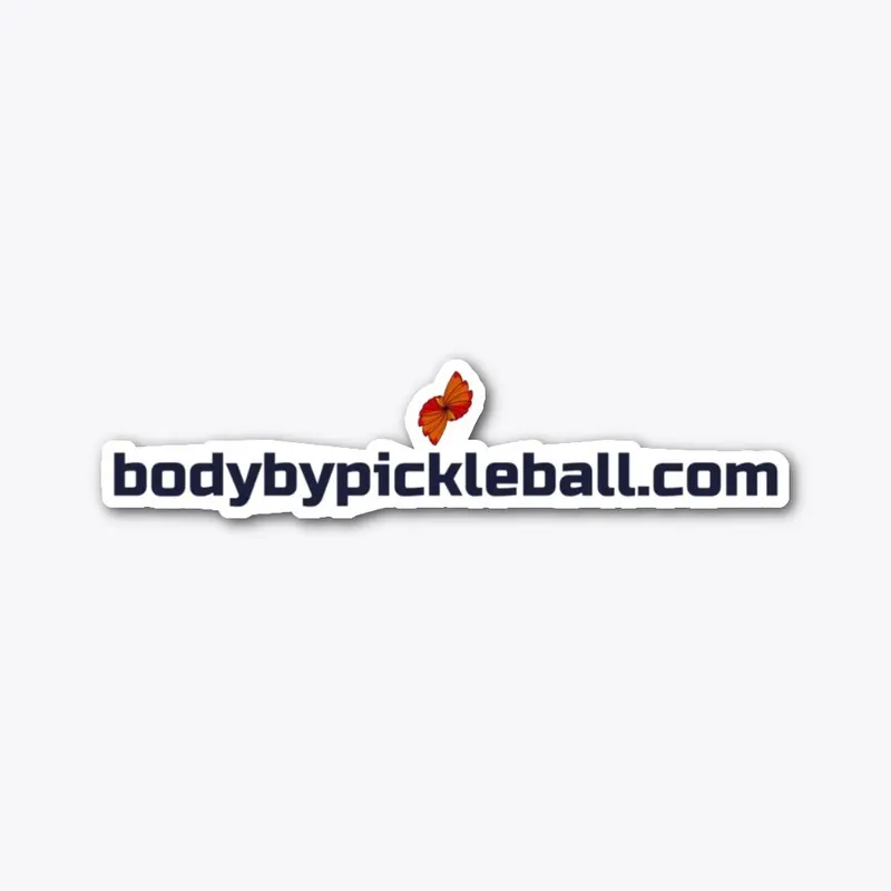 Body by Pickleball Sticker Dark color