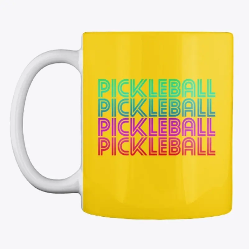 Pickleball Retro Tops Light Colors