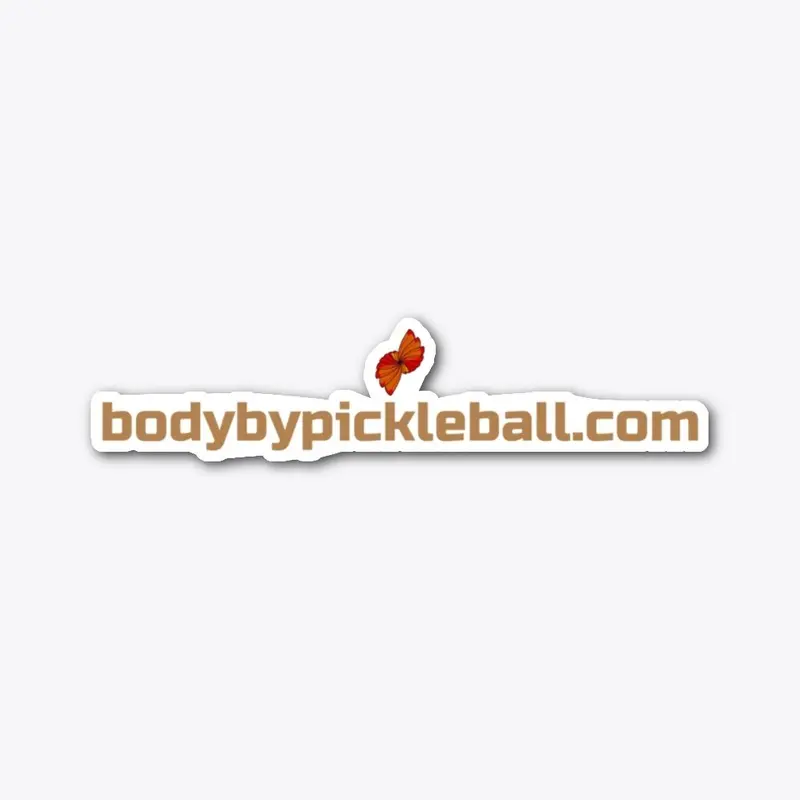 Body by Pickleball Sticker Light color